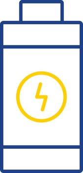 Battery Line Two Color Icon vector