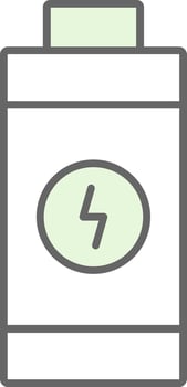 Battery Fillay Icon vector