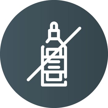 No Wine Creative Icon Design vector