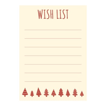 Best wish list icon cartoon vector. Card xmas vector