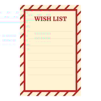 Ribbon red wish list icon cartoon vector. Web design vector