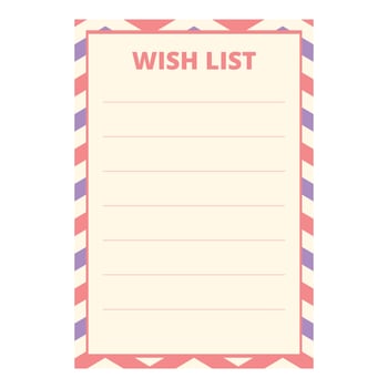 Wish list card icon cartoon vector. New app online vector