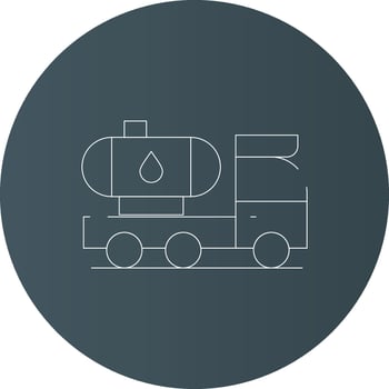 Tanker Truck Creative Icon Design vector