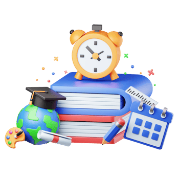 Education 3d graphic illustration png