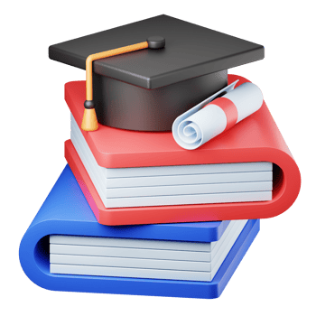 Education book 3d graphic illustration png