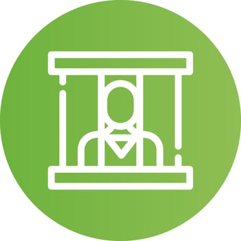 Prisoner Creative Icon Design vector