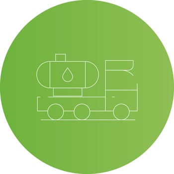 Tanker Truck Creative Icon Design vector