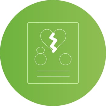 Divorce Creative Icon Design vector