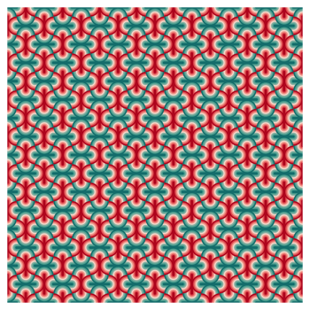 Retro 1970s Style Red And Green Mid Century Pattern png