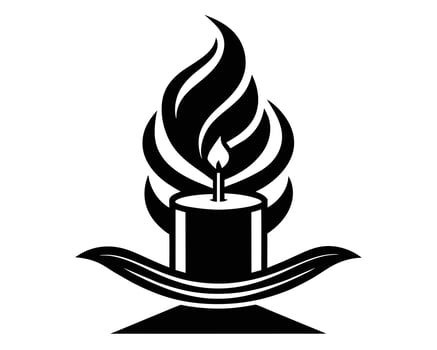 Candle icon illustration vector