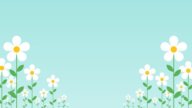 Collection of flower spring backgrounds vector