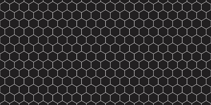 hexagon pattern. Seamless background. Abstract honeycomb background in grey color. Vector illustration