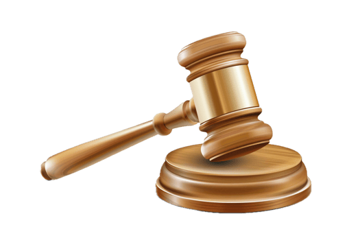 AI generated Wooden Judge Gavel png