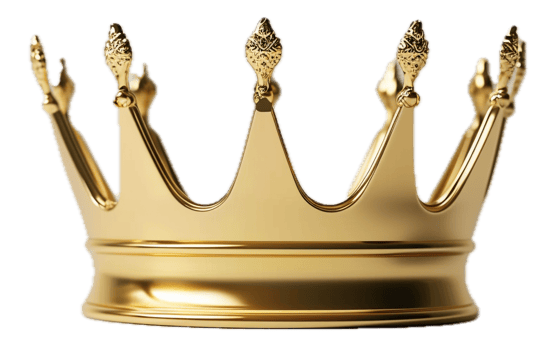 AI generated Ornate Golden Crown png