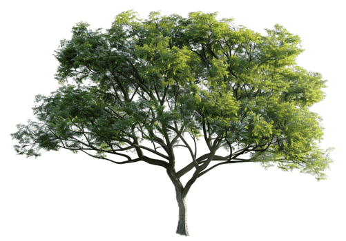 AI generated Lush Green Tree png