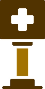 Healthcare Sign Board Creative Icon Design vector