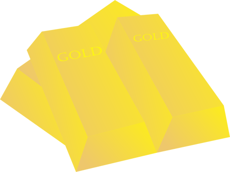 Gold bar icon PNG