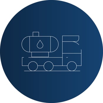 Tanker Truck Creative Icon Design vector