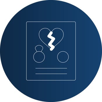 Divorce Creative Icon Design vector