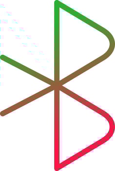 Line Red and Green Gradient vector