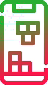 Mobile Gaming Creative Icon Design vector