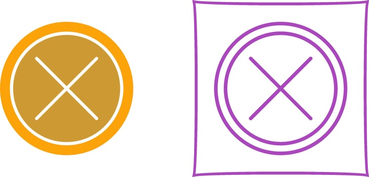 Do Not Cross Vector Icon