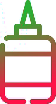Glue Creative Icon Design vector