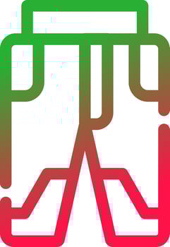 Ski Pant Creative Icon Design vector