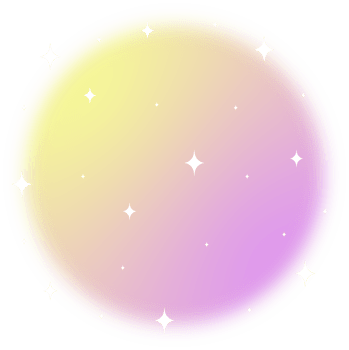 Blurred gradient circle with Sparkling star. png