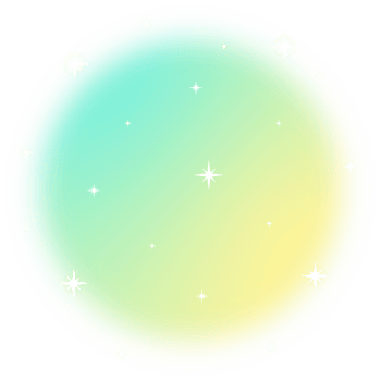 Blurred gradient circle with Sparkling star. png