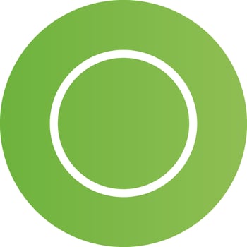 Glyph Circle light green Gradient vector