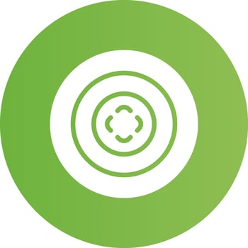 Glyph Circle light green Gradient vector