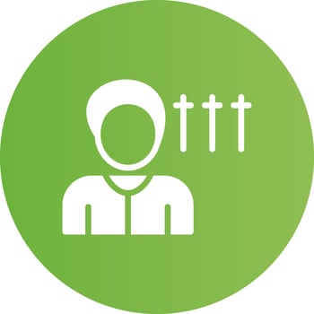 Glyph Circle light green Gradient vector