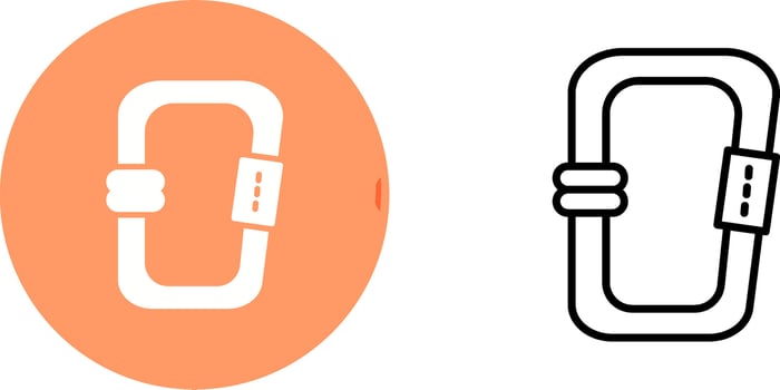 Carabiner Vector Icon