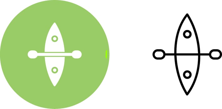 Kayak Vector Icon