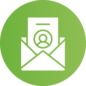 Glyph Circle light green Gradient vector