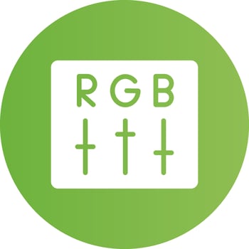 Rgb Creative Icon Design vector