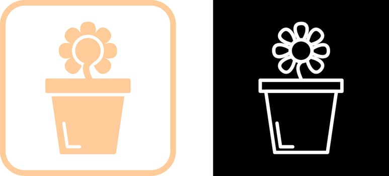 Flower Pot Vector Icon