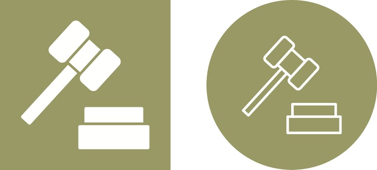 Gavel Vector Icon