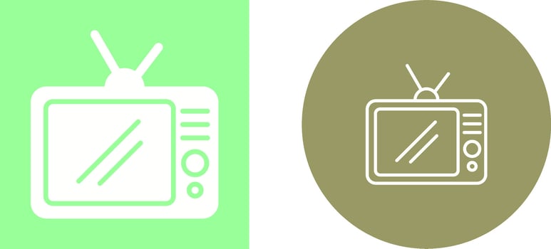 TV Set Vector Icon
