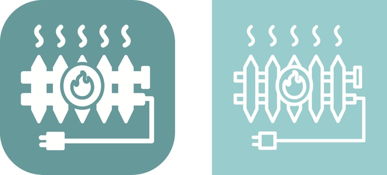 Heat Radiator Vector Icon