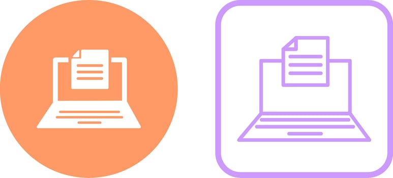 Online Exam Vector Icon