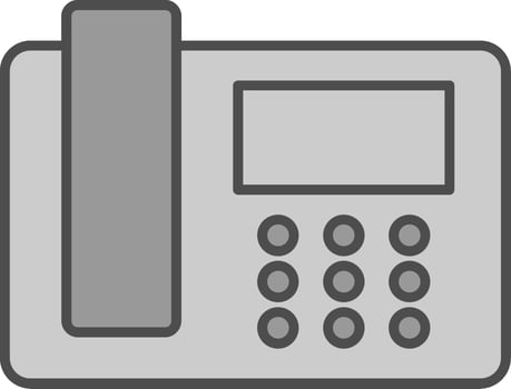 Telephone Fillay Icon vector