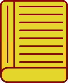 Contact Book Line Two Color Icon vector