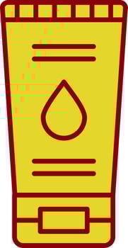 Face Wash Line Two Color Icon vector