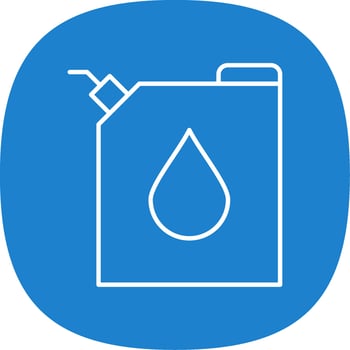 Fuel Line Curve Icon vector
