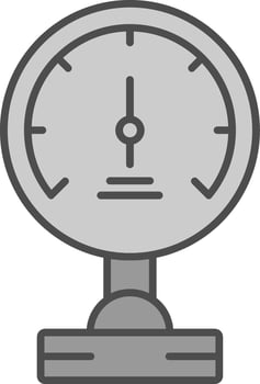 Pressure Meter Fillay Icon vector