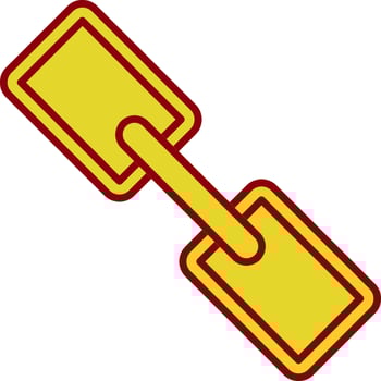 Link Line Two Color Icon vector