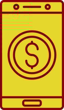 Currency Line Two Color Icon vector