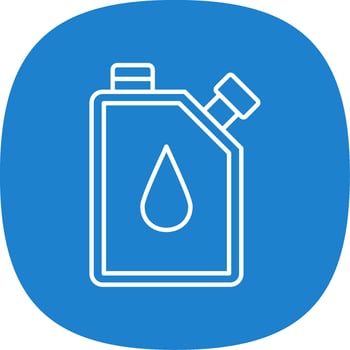 Canister Line Curve Icon vector